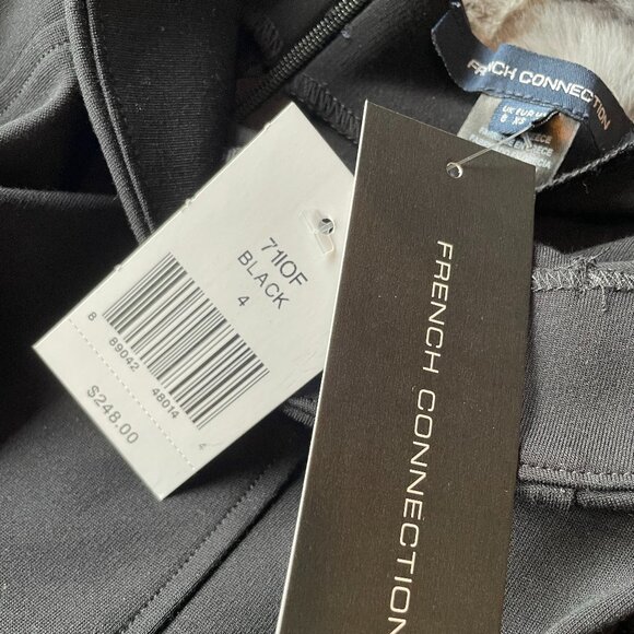 French Connection Sheer Off-The-Shoulder Mesh Bustier Dress - Picture 3 of 7